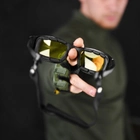 Захисні окуляри Daisy X7 з 4 змінними лінзами та чохлом чорні розмір універсальний - зображення 4