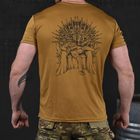 Потоотводящая мужская футболка Odin coolmax с принтом "Panotos" койот размер XL - изображение 4
