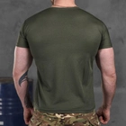 Потовідвідна чоловіча футболка Coolmax з принтом "Сoлдaт" олива розмір M - зображення 4