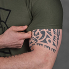 Потоотводящая мужская футболка Coolmax с принтом "Сoлдaт" олива размер M - изображение 6
