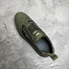 Кросівки з патріотичним дизайном на протекторній підошві хакі розмір 40 - зображення 5