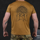 Потовідвідна чоловіча футболка Odin coolmax з принтом "Panotos" койот розмір M - зображення 4