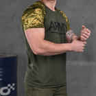 Потовідвідна чоловіча футболка Odin Coolmax з принтом "ARMY" піксель олива розмір L - зображення 3