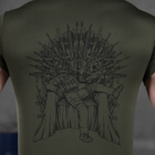 Потовідвідна чоловіча футболка Odin Coolmax із принтом "Game" олива розмір 3XL - зображення 5