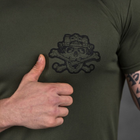 Потовідвідна чоловіча футболка Odin Coolmax із принтом "Game" олива розмір 2XL - зображення 6