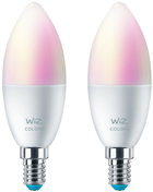 Набір розумних лампочок WIZ Smart Candle Color LED WiFi C37 E14 470 лм 4.9 Вт (8719514551275) - зображення 1