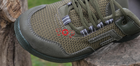 Кросівки чоловічі хакі зелені літні сітка тактичні 45 р. (29 см) дуже зручні Код: 3208 - зображення 6