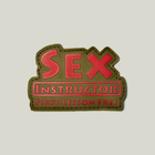 Шеврон "Sex instructor" (ПВХ) на липучке