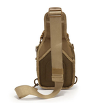 Сумка-рюкзак тактическая однолямочная Койот ZE0146 Laser - изображение 4