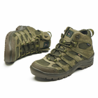 Берці літні тактичні черевики PAV 507 олива хакі шкіряні сітка Fee Air 45 - зображення 6