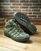 Берці літні тактичні черевики PAV 507 олива хакі шкіряні сітка Fee Air 45 - зображення 9