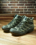 Берці літні тактичні черевики PAV 507 олива хакі шкіряні сітка Fee Air 43 - зображення 7
