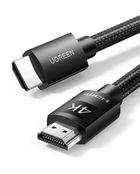 Високошвидкісний HDMI шнур кабель UGREEN 4K 2.0 у нейлоновому обплетенні чорний 1м (HD119) 30999