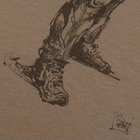 Футболка c рисунком Paratrooper S Coyote Brown - изображение 6