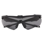 Окуляри захисні балістичні ESS Crossblade One Black with Smoke Gray Lense - изображение 6