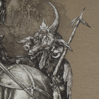 Футболка с рисунком «Рыцарь, смерть и дьявол» XL Olive Drab - изображение 5
