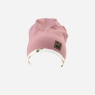 Дитяча демісезонна шапка-біні для дівчинки Nicol 204268 42 см Рожева (5905601022732) - зображення 1