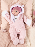 Дитячий демісезонний суцільний комбінезон для новонароджених Nicol 204270 56 см Світло-рожевий (5905601022787) - зображення 2