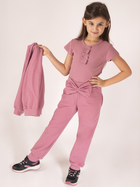 Spodnie dresowe dziecięce dla dziewczynki Nicol 204275 68 cm Wrzosowe (5905601023234) - obraz 2