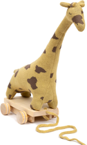 Zabawka na kółkach Smallstuff Giraffe Mustard Mole (5712352091456) - obraz 1