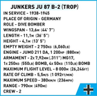 Конструктор Cobi Historical Collection WWII Пікуючий бомбардувальник Junkers 525 елементів (5902251057480) - зображення 9