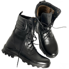 Ботинки Ястреб с мембраной AirTex до -15°C / Водоотталкивающие кожаные Берцы черные размер 48