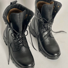 Ботинки Ястреб с мембраной AirTex до -15°C / Водоотталкивающие кожаные Берцы черные размер 37 - изображение 5