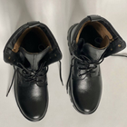 Высокие Демисезонные Ботинки Ястреб черные / Кожаные Берцы размер 39 - изображение 6
