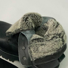 Зимние кожаные Ботинки Ястреб на меху до -20°C / Утепленные водоотталкивающие Берцы черные размер 40 - изображение 4