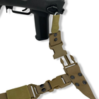 Ремінь збройовий одно/двоточковий з карабінами койот - изображение 3
