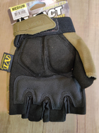 Тактичні рукавички без пальців MECHANIX р. М койот - зображення 3