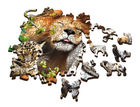 Puzzle Trefl Dzikie koty w dżungli drewniane 500+1 elementów (5900511201529) - obraz 3