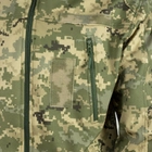 Куртка Vik-Tailor SoftShell з липучками для шевронів ММ-14 піксель ЗСУ, 48 - зображення 7
