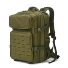 Рюкзак штурмовий MOLLE Laser Cut 45L Olive - изображение 1