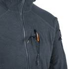Кофта флісова Helikon-Tex Alpha Hoodie Jacket Grid Fleece Shadow Grey XL - изображение 7