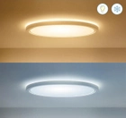 Lampa sufitowa LED WIZ SuperSlim smart ceiling lamp RGB 32 W 54.5 cm biała (8720169072657) - obraz 3