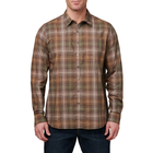 Сорочка тактична 5.11 Tactical Igor Plaid Long Sleeve Shirt XL Umber Brown Plaid - зображення 1