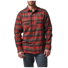 Рубашка тактическая 5.11 Tactical Lester Long Sleeve Shirt 2XL Red Bourbon Plaid - изображение 1