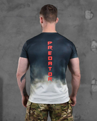 Армійська чоловіча потовідвідна футболка Predator 2XL синя з білим (86520) - зображення 5