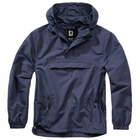Тактична куртка анорак Brandit Summer Windbreaker, водонепроникна літня вітровка, синій M - зображення 4