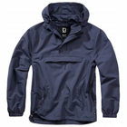 Тактична куртка анорак Brandit Summer Windbreaker, водонепроникна літня вітровка, синій 3XL - зображення 4
