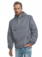 Тактическая куртка анорак Brandit Summer Windbreaker, водонепроницаемая летняя ветровка, серый XXL - изображение 6