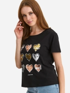 Koszulka damska z nadrukiem Top Secret SPO6104CA 34 Czarna (5903411544192) - obraz 4