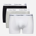Zestaw majtek szorty Calvin Klein Underwear 0000U2662G-998 S 3 szt Biały/Szary/Czarny (5051145189247) - obraz 1