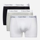 Zestaw majtek męskich typu bokserki Calvin Klein Underwear 0000U2662G-998 S 3 szt Biały/Szary/Czarny (5051145189247)