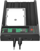 Stacja dokująca Logilink dla 2.5"/3.5" HDD/SDD SATA USB 3.2 QP0031 (4052792067316) - obraz 3