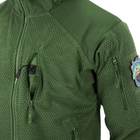 Кофта флисовая Helikon-Tex Alpha Hoodie Jacket Grid Fleece Olive M - изображение 8