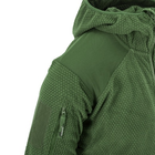 Кофта флисовая Helikon-Tex Alpha Hoodie Jacket Grid Fleece Olive M - изображение 10