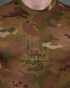 Тактическая мужская потоотводящая футболка с Гербом Украины 2XL мультикам (86496) - изображение 2