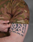 Тактическая мужская потоотводящая футболка с Гербом Украины 2XL мультикам (86496) - изображение 3